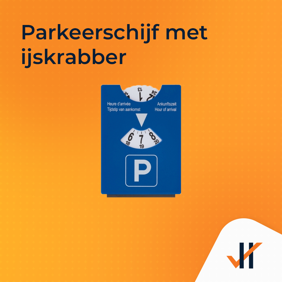 Relatiegeschenken autobedrijf parkeerschijf met ijskrabber